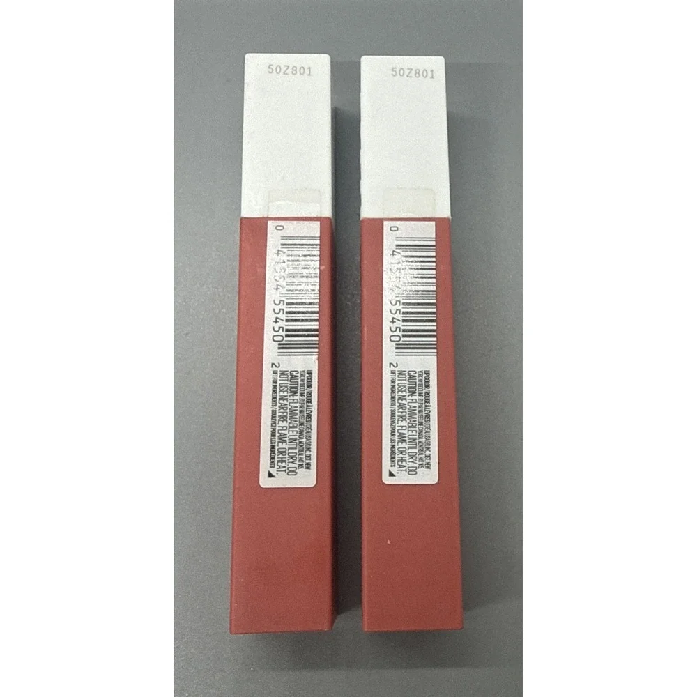 Pack of 2 Maybelline SuperStay Liquid Matte Lipstick Makeup, 130 Self-Starter